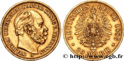 ALLEMAGNE - PRUSSE 20 Mark Guillaume Ier, 2e type 1885 Berlin TTB+ 