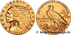 UNITED STATES OF AMERICA 5 Dollars  Indian Head  1911 San Francisco