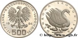POLOGNE 500 Zlotych cygne 1984 Varsovie SPL 