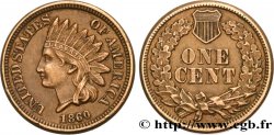 UNITED STATES OF AMERICA 1 Cent tête d’indien 1860 Philadelphie