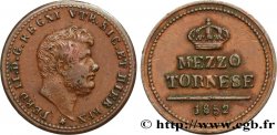 ITALIE - ROYAUME DES DEUX-SICILES 1/2 Tornese Ferdinand II 1852 Naples