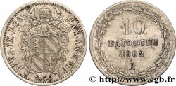 VATICANO Y ESTADOS PONTIFICIOS 10 Baiocchi Pie IX an XVII 1862 Rome