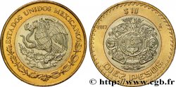 MÉXICO 10 Pesos aigle / la Pierre du Soleil 2017 Mexico