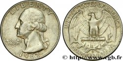 ÉTATS-UNIS D AMÉRIQUE 1/4 Dollar Georges Washington 1962 Denver