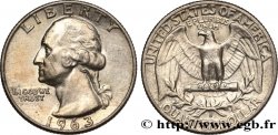UNITED STATES OF AMERICA 1/4 Dollar Georges Washington 1963 Denver