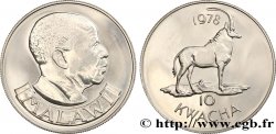 MALAWI 10 Kwacha proof antilope 1978 