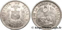 CHILE 1 Peso condor 1875 Santiago