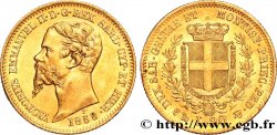 ITALIE - ROYAUME DE SARDAIGNE - VICTOR-EMMANUEL II 20 Lire 1858 Gênes SUP+ 
