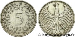 GERMANY 5 Mark aigle 1951 Munich