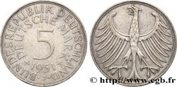 GERMANY 5 Mark aigle 1951 Hambourg