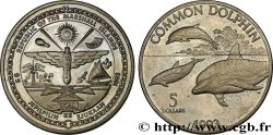 MARSHALLINSELN 5 Dollars dauphin commun 1993 