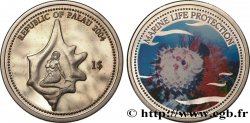 PALAU 1 Dollar Proof Protection de la vie marine 2004 