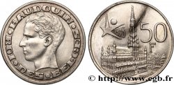 BELGIQUE 50 Francs Exposition Universelle de Bruxelles, Baudouin Ier, Grand-Place de Bruxelles légende française 1958 