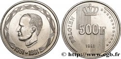 BELGIEN 500 Francs légende allemande 40 ans de règne du roi Baudouin 1991 Bruxelles