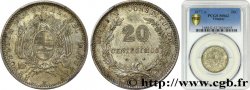 URUGUAY 20 Centesimos 1877 Paris SUP62 PCGS