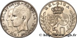 BELGIQUE 50 Francs mariage de Baudouin et de Fabiola 1960 