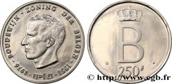 BELGIEN 250 Francs Proof jubilé d’argent du roi Baudouin légende flamande 1976 Bruxelles