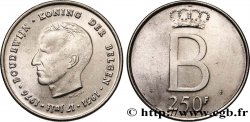 BELGIQUE 250 Francs jubilé d’argent du roi Baudouin légende flamande 1976 Bruxelles