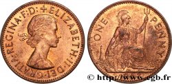 REGNO UNITO 1 Penny Elisabeth II 1967 