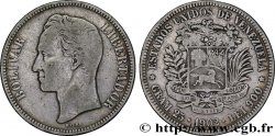 VENEZUELA 5 Bolivares Simon Bolivar 1902 Philadelphie