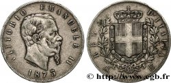 ITALY 5 Lire Victor Emmanuel II 1873 Milan
