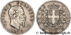 ITALIE 5 Lire Victor Emmanuel II 1873 Milan
