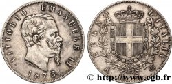 ITALIE 5 Lire Victor Emmanuel II 1873 Milan