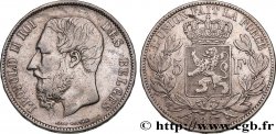 BELGIO 5 Francs Léopold II 1867 