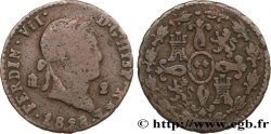 ESPAGNE 2 Maravedis Ferdinand VII 1828 Ségovie