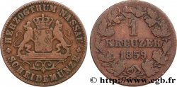 GERMANIA - NASSAU 1 Kreuzer 1859 