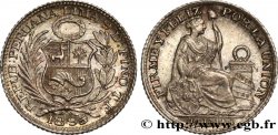 PERU 1/2 Dinero 1895 Lima ST 