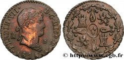 ESPAGNE 2 Maravedis Ferdinand VII 1828 Ségovie