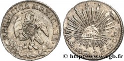 MÉXICO 1/2 Real 1862 Mexique MBC+ 