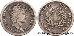 ITALY - KINGDOM OF NAPLES - JOACHIM MURAT 1/2 Lira 1813 Naples