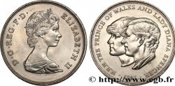 UNITED KINGDOM 25 New Pence (1 Crown) mariage du Prince de Galles et de Lady Diana Spencer 1981 