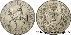 VEREINIGTEN KÖNIGREICH 25 New Pence jubilé d’argent d’Elisabeth II 1977 