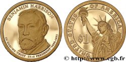 ÉTATS-UNIS D&nbsp;AMÉRIQUE 1 Dollar Présidentiel Benjamin Harrison Proof 2012 San Francisco