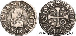 SPAIN - KINGDOM OF SPAIN - PHILIP III 1/2 Real frappe pour Barcelone 1612 Barcelone