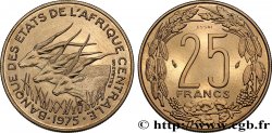 CENTRAL AFRICAN STATES Essai de 25 Francs grandes antilopes 1975 Paris