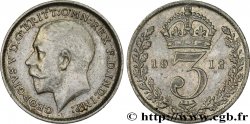 ROYAUME-UNI 3 Pence Georges V 1912 