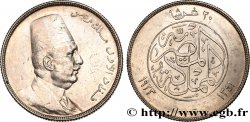 ÉGYPTE - ROYAUME D ÉGYPTE - FOUAD Ier 20 Piastres AH1341 1923  q.SPL/SPL 