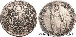 PERU 8 Reales 1837 Lima XF/VF 