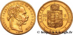 OR, PALLADIUM ET PLATINE INVESTISSEMENT 20 Francs or ou 8 Forint François-Joseph Ier 1881 Kremnitz TTB+ 