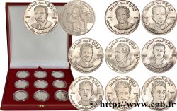 ALGERIA Coffret de médailles en argent au module de 10 Dinars commémoratives des moudjahid  2004 Alger