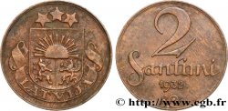 LETTLAND 2 Santimi 1932 Huguenin, Le Locle, Suisse