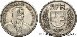 SCHWEIZ 5 Francs Berger des Alpes 1932 Berne