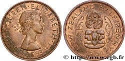 NEW ZEALAND 1/2 Penny Elisabeth II 1961 