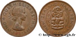 NUEVA ZELANDA
 1/2 Penny Elisabeth II 1961 