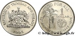 TRINIDAD et TOBAGO 1 Dollar emblème / 50e anniversaire de la FAO 1995 