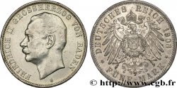 ALLEMAGNE - BADE 5 Mark Frédéric II 1908 Karlsruhe TTB/TTB+ 